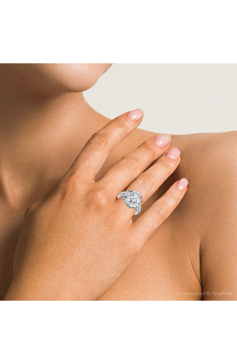 Bliss Diamond Certified 5 1/2Ct Bauer Diamond Engagement Ring 14k Gold or Platinum Lab Grown, Alternate, color, 14K White Gold