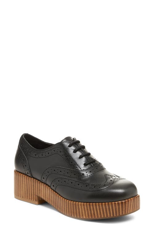Kelsi Dagger Brooklyn Crest Platform Wingtip Oxford in Black  product