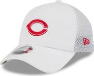 New Era Men's New Era White Cincinnati Reds 2026 Batting Practice Apex 9FORTY Adjustable Trucker Hat
