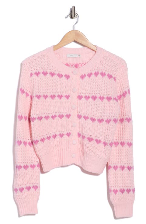 Heart Buttoned Cardigan