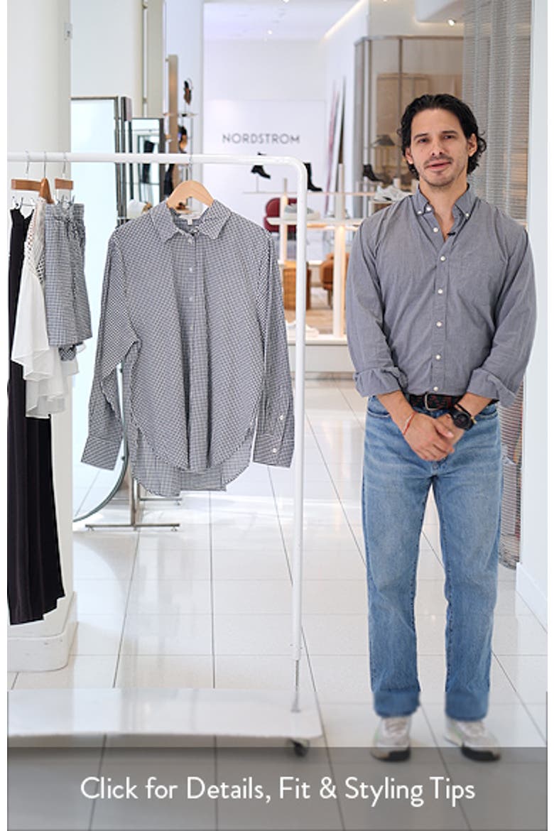 The Boyfriend Check Print Woven Shirt video