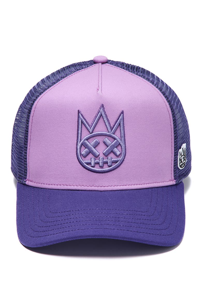 Shimuchan Logo Colorblock Trucker Hat, Alternate, color, DUSTY LAVENDER