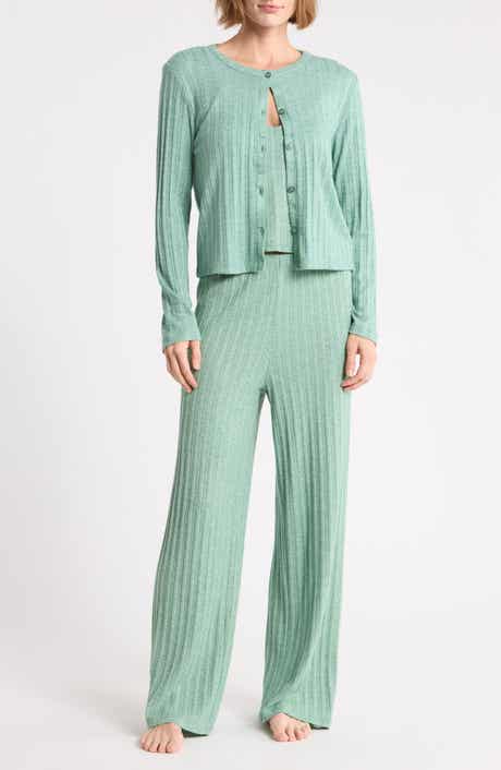 Cardigan, Camisole and Pants 3-Piece Set