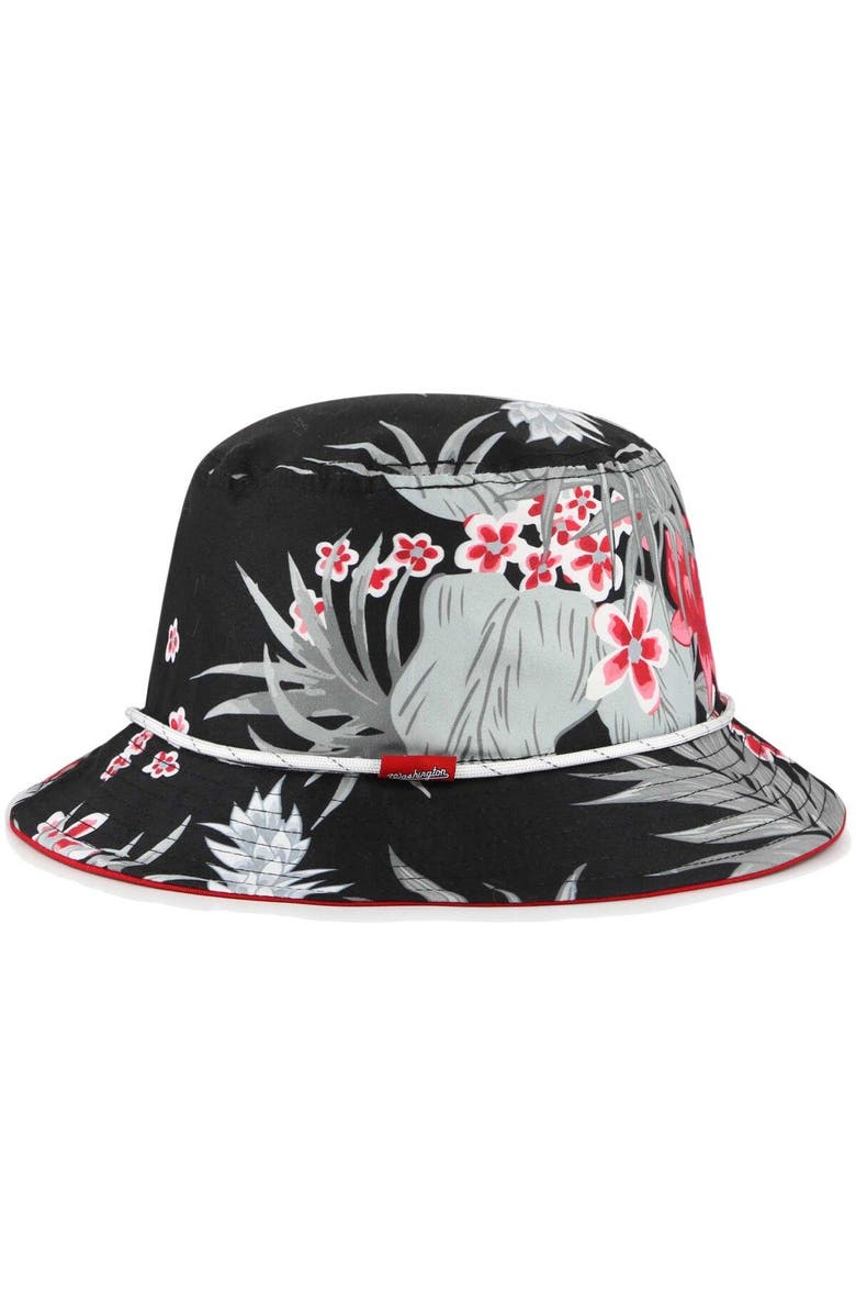 '47 Men's '47 Black Washington Nationals Dark Tropic Bucket Hat, Alternate, color, 