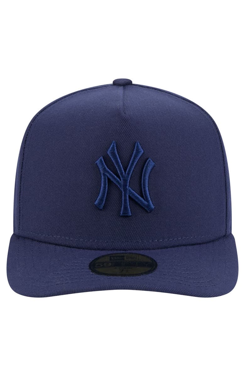 New Era Men's New Era Navy New York Yankees Color Pack A-Frame 59FIFTY Fitted Hat, Alternate, color, 