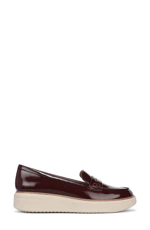 Lifestride Chelsea Platform Penny Loafer In Burgundy
