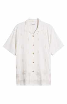 Tommy Bahama Pina Palms Embroidered Silk Camp Shirt