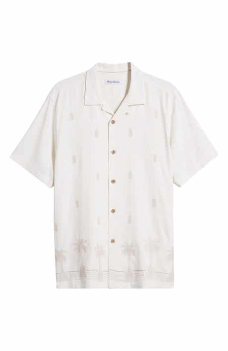 Tommy Bahama Pina Palms Embroidered Silk Camp Shirt