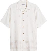 Tommy Bahama Pina Palms Embroidered Silk Camp Shirt