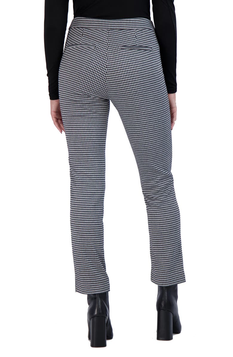 Ookie & Lala Houndstooth Straight Leg Pants, Alternate, color, Black/ White