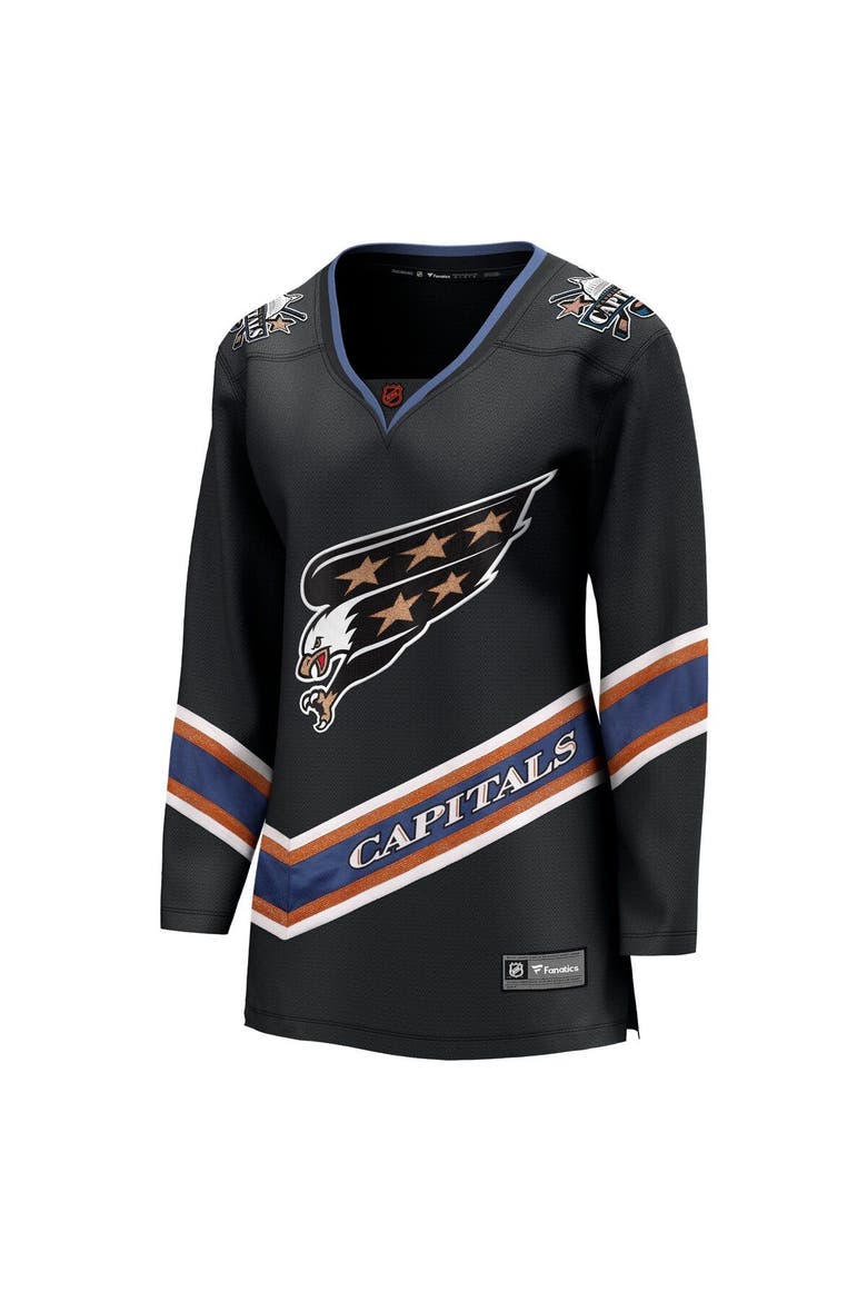 Women's Fanatics Branded Black Washington Capitals Special Edition 2.0 Breakaway Blank Jersey, Alternate, color, Black