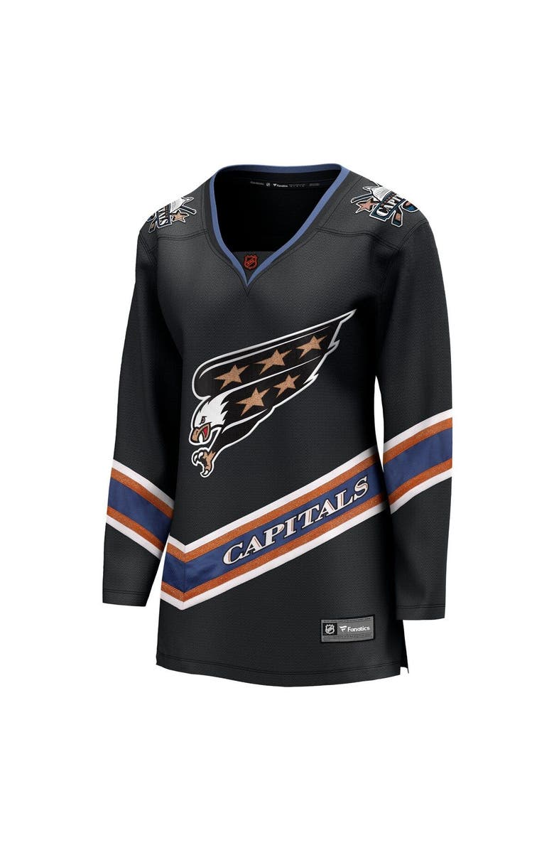 FANATICS Women's Fanatics Branded Black Washington Capitals Special Edition 2.0 Breakaway Blank Jersey, Alternate, color, Black