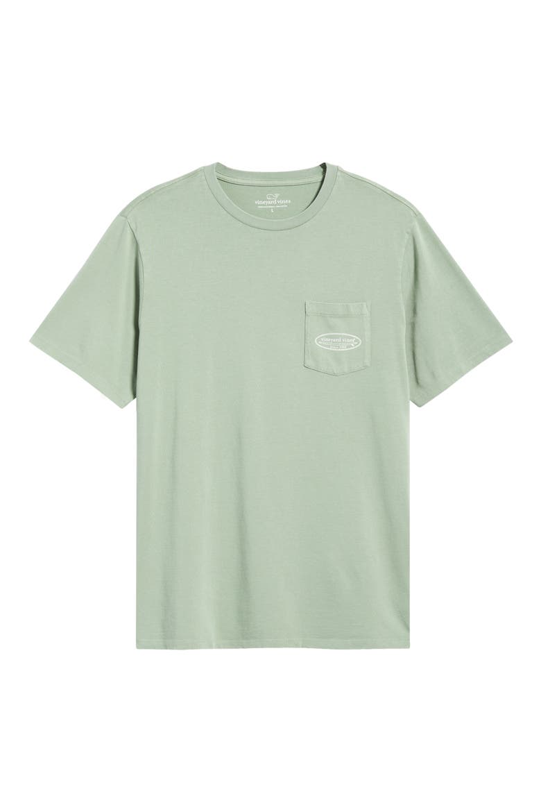 Outlined Surf Logo Short Sleeve Graphic T-Shirt, Alternate, color, DUNE GRASS