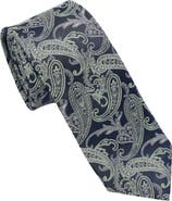 Hickey Freeman Paisley Print Tie