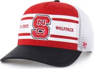 '47 Youth '47 Red/Black NC State Wolfpack Super Stripe Hitch Adjustable Trucker Hat