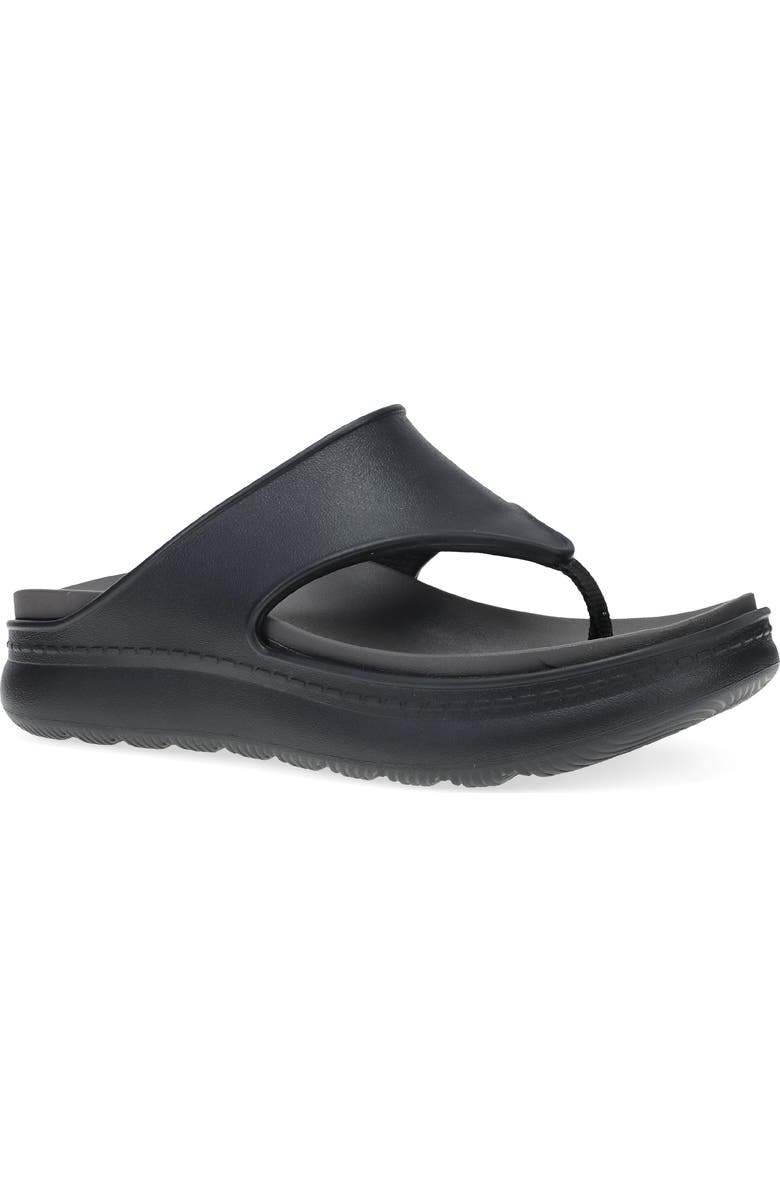 Dansko Devyn Platform Flip Flop, Main, color, Black