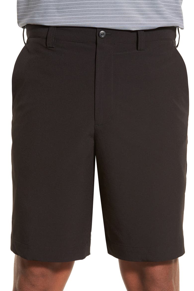 'Bainbridge' DryTec Shorts, Main, color, BLACK