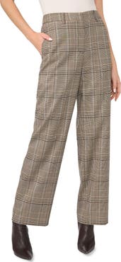 Vince Camuto Plaid Straight Leg Pants