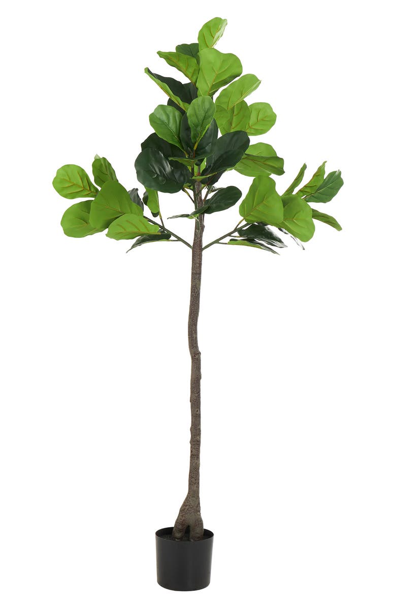 GINGER BIRCH STUDIO Green Faux Foliage Artificial Plant, Alternate, color, Green