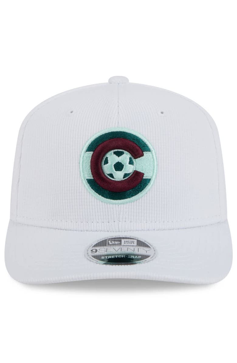 New Era Men's New Era White Colorado Rapids 2025 Jersey Hook 9SEVENTY Stretch-Snap Hat, Alternate, color, White
