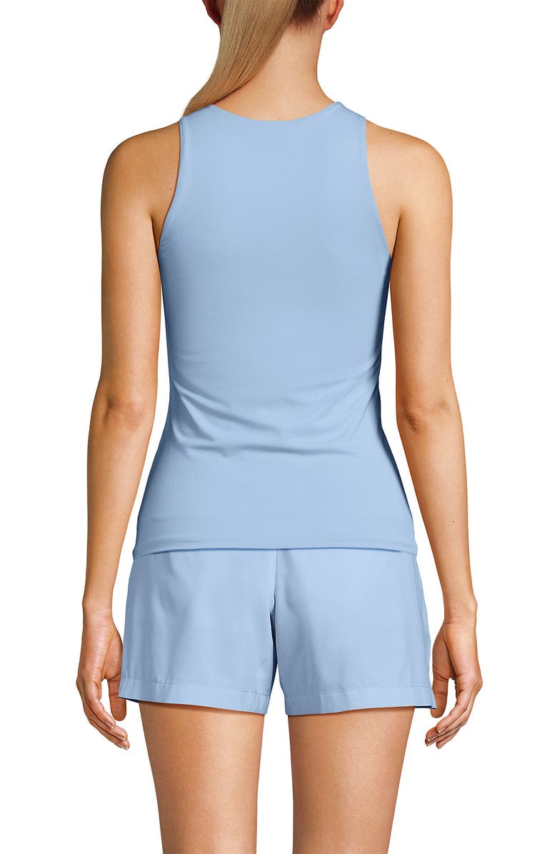 Lands' End Slender Tank Top, Alternate, color, Soft Blue Haze