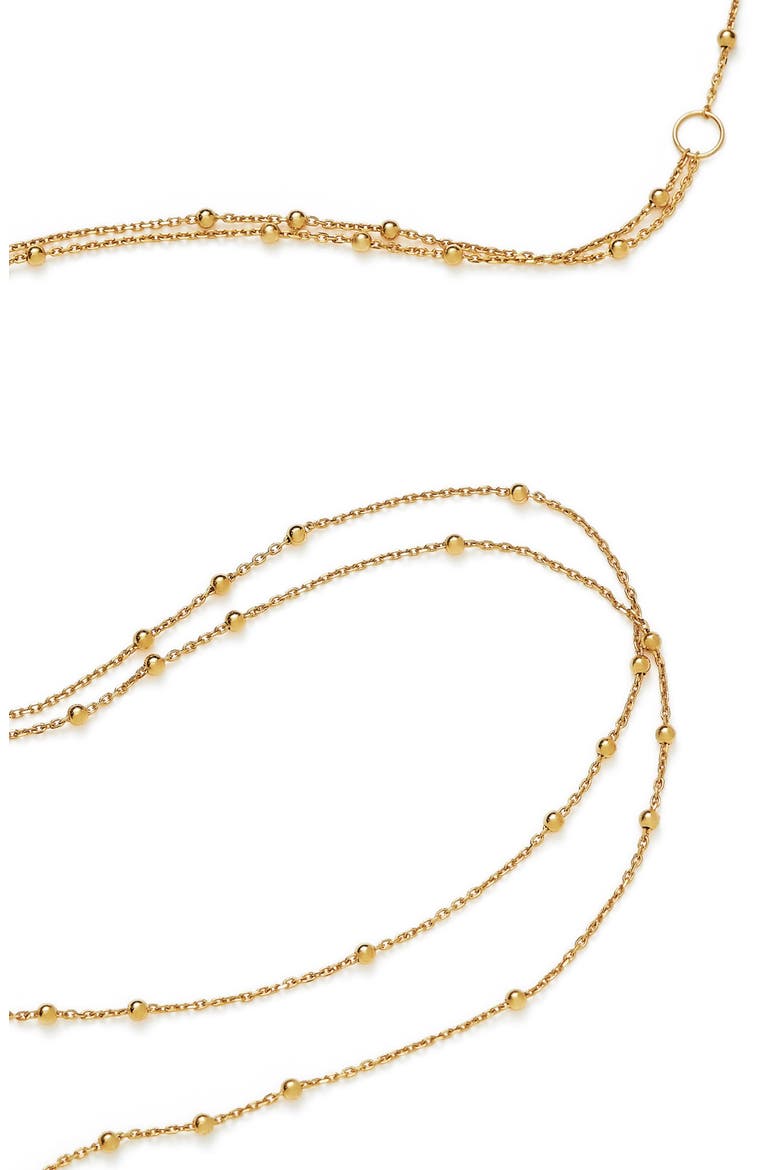 Double Chain Necklace, Alternate, color, GOLD