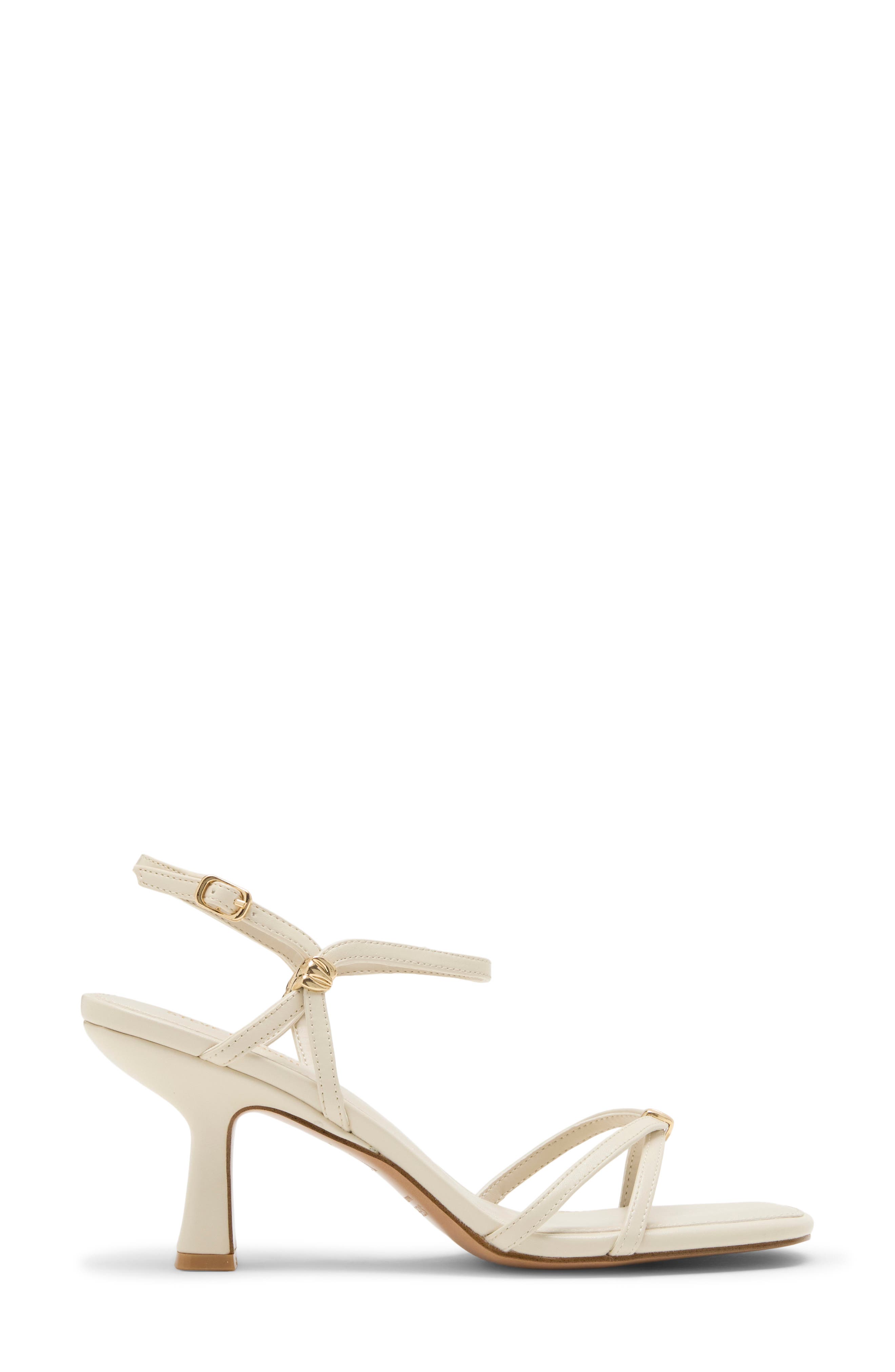 Posy Strappy Heeled Sandal, Alternate, color, BONE