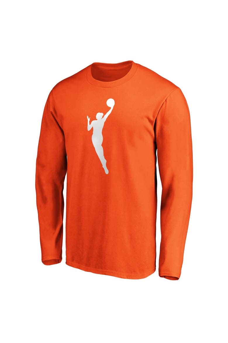 Men's Fanatics Orange WNBA Primary Logo Long Sleeve T-Shirt, Alternate, color, Orange