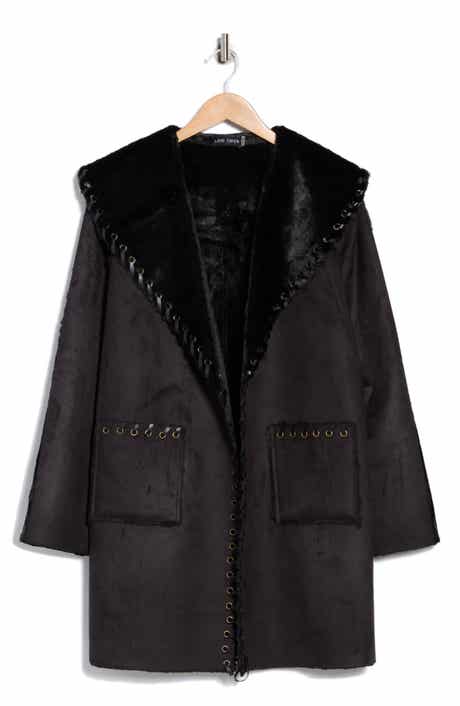 Love Token Talita Whipstitch Faux Fur Coat