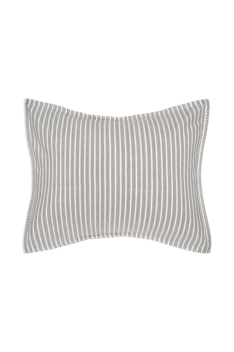 Lucas Boulder Cotton Standard Sham 20" x 26", Main, color, Gray