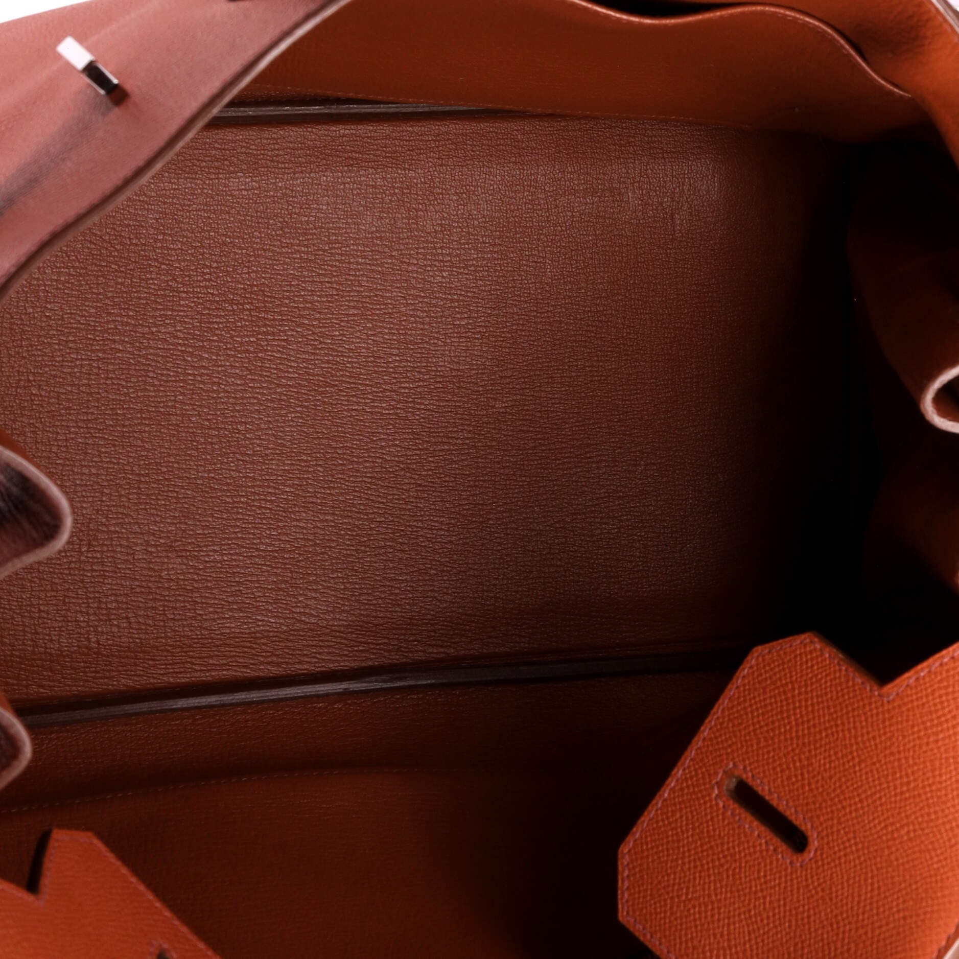 Pre-Owned Hermes Birkin Handbag Orange Epsom with Palladium Hardware 35, Alternate, color, 