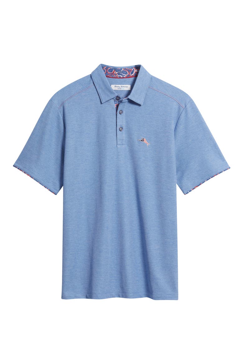 Geo Rio 5 O'Clock IslandZone® Polo, Alternate, color, BRIGHT COBALT HEATHER