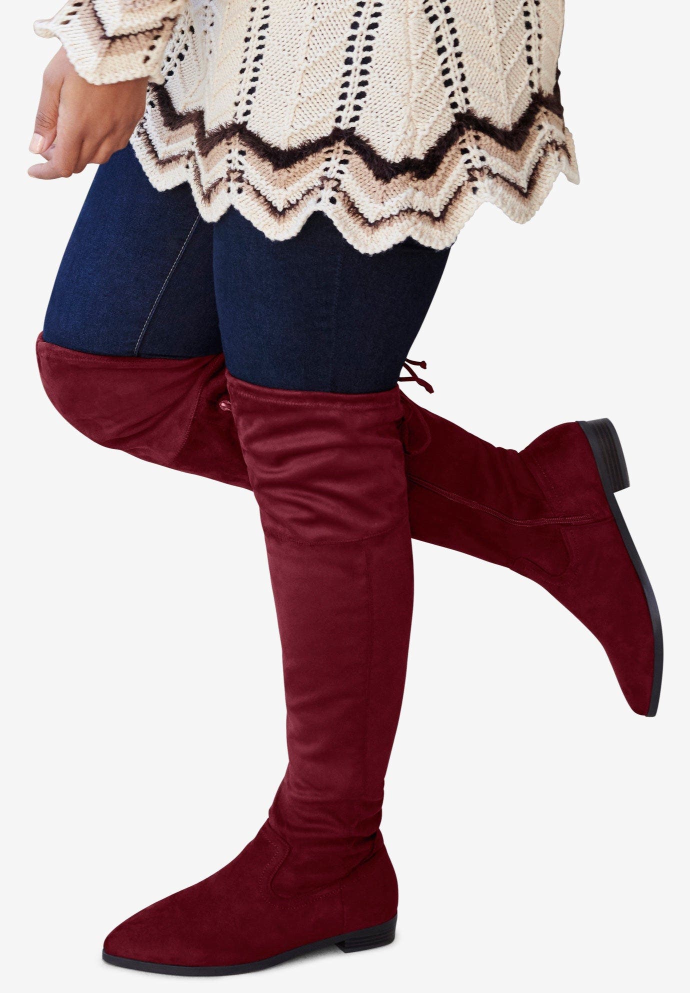 The Cameron Wide Calf Boot, Alternate, color, BLACK