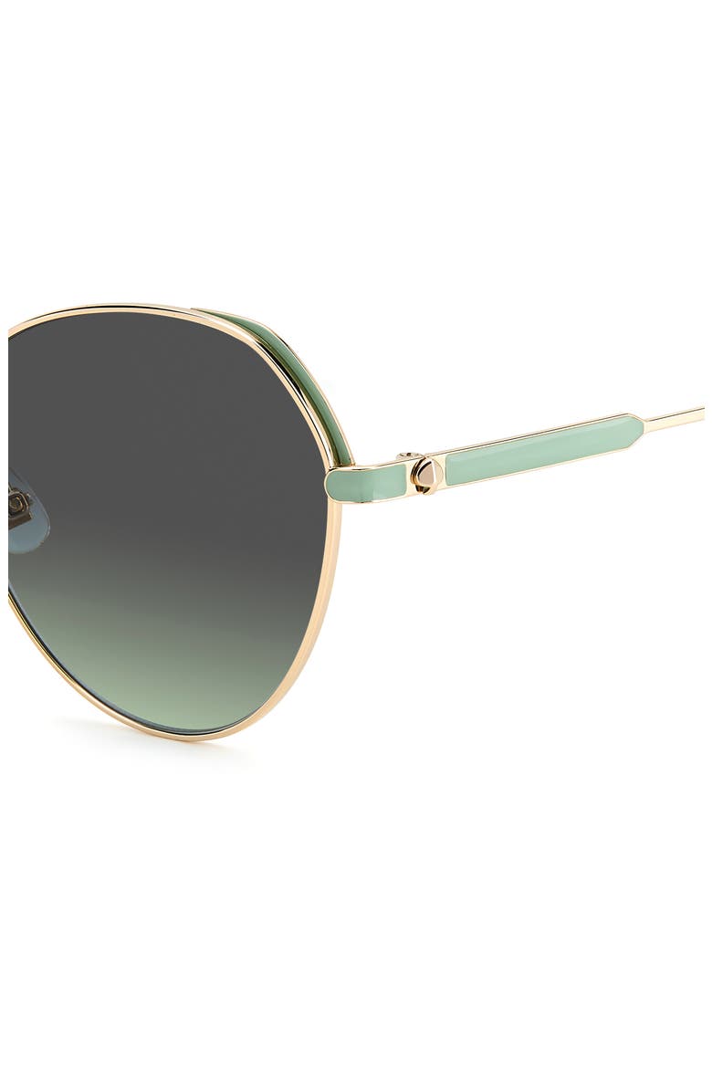 octavia 59mm gradient round sunglasses, Alternate, color, GOLD GREEN / GRAY GREEN