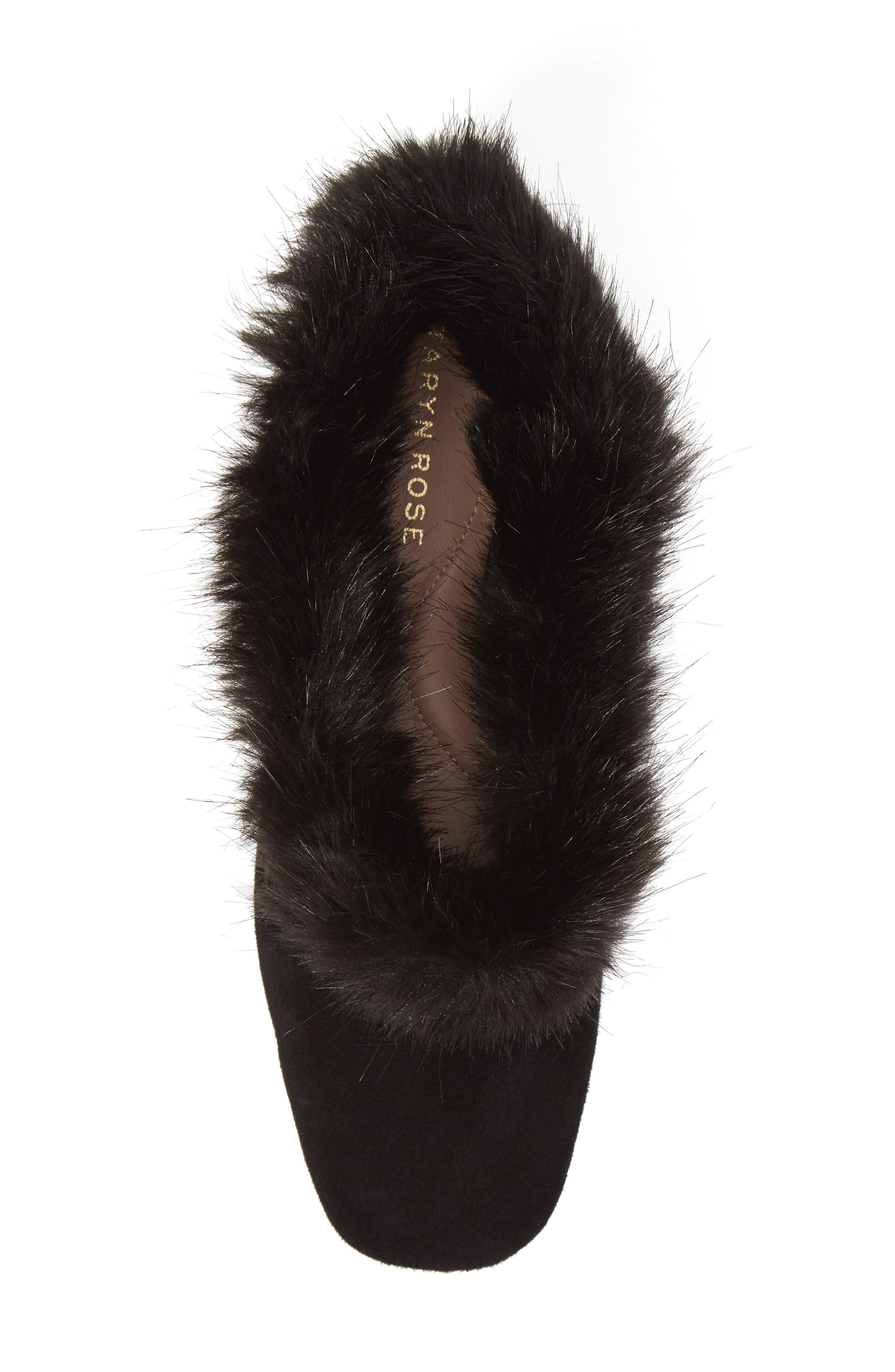 Taryn Rose Ryanne Water Resistant Faux Fur Flat, Alternate, color, 