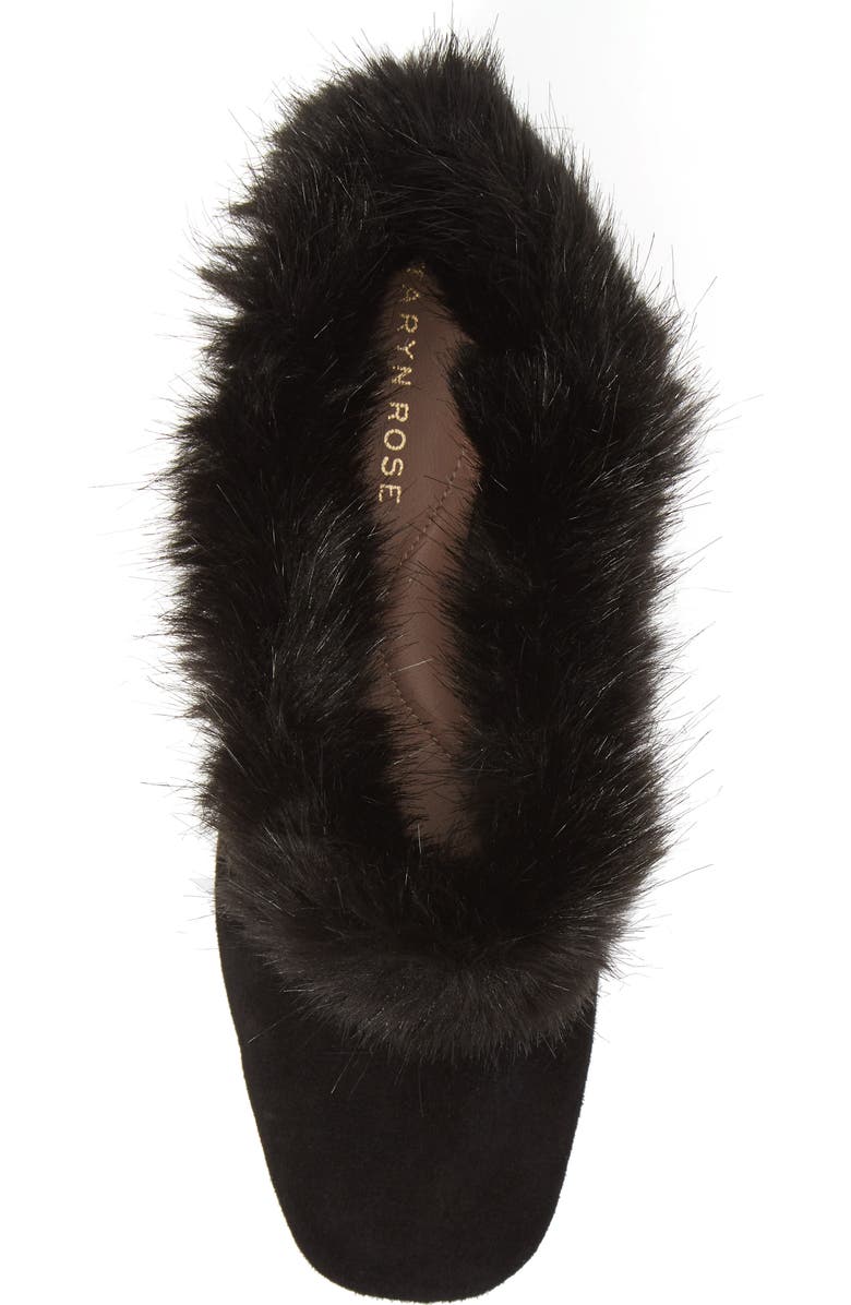 Taryn Rose Ryanne Water Resistant Faux Fur Flat, Alternate, color,