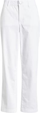N°21 Women Straight Pants B0713617 1101 White Z Supply Women's Lucy Airy Pant | $119.00 | Saint Bernard