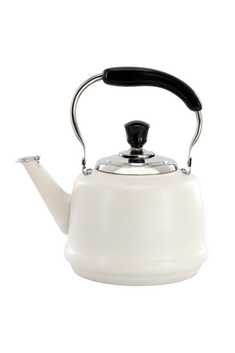 1.9 Quart Stainless Steel Whistling Tea Kettle White, Alternate, color, White