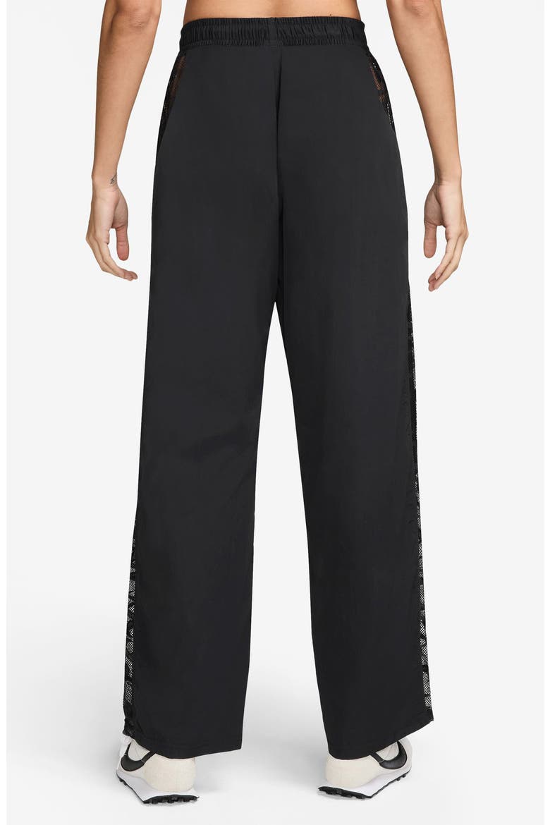 Wide Leg Track Pants, Alternate, color, 010 BLACK/WHITE