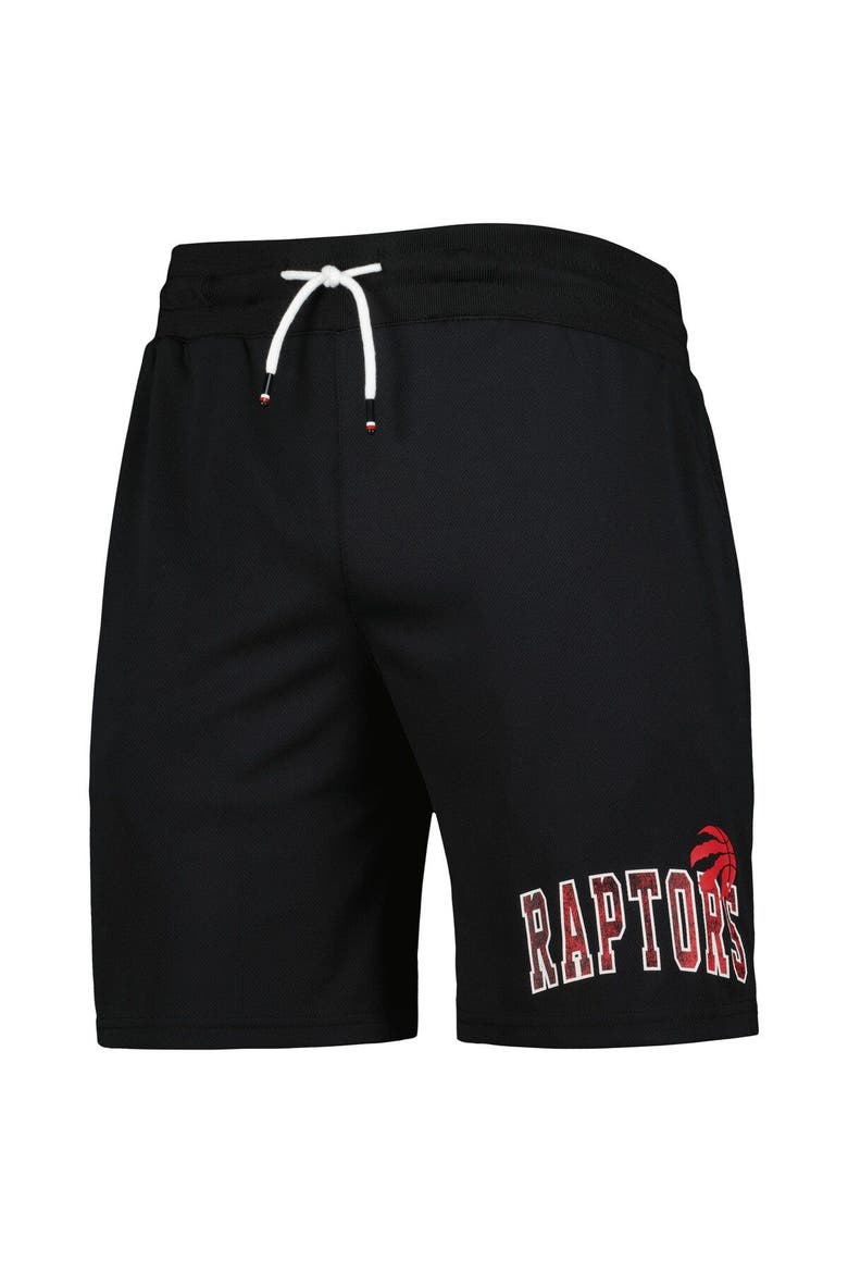 Men's Tommy Jeans Black Toronto Raptors Mike Mesh Basketball Shorts, Alternate, color, Black
