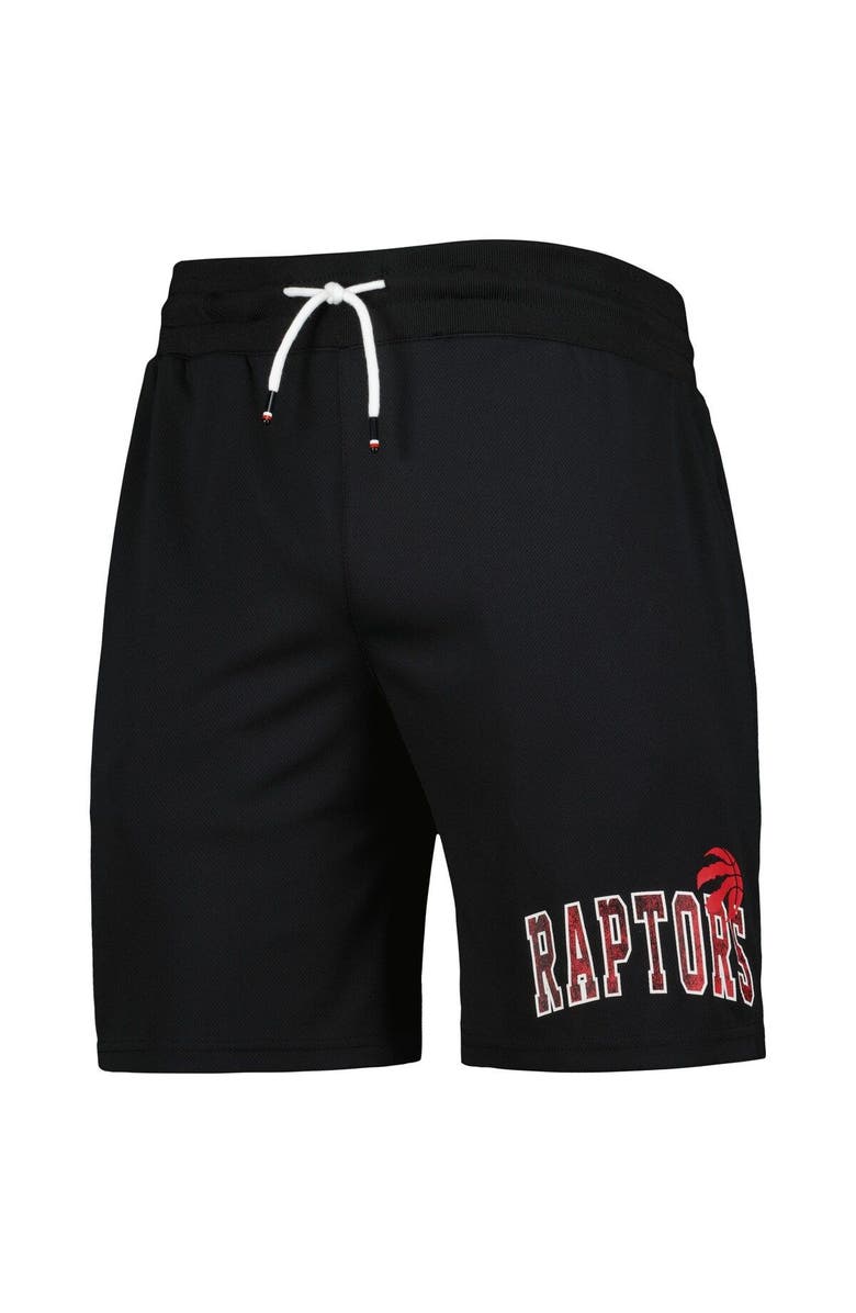 TOMMY JEANS Men's Tommy Jeans Black Toronto Raptors Mike Mesh Basketball Shorts, Alternate, color, Black