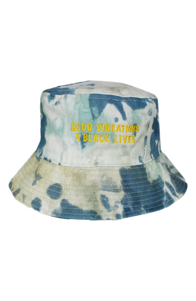 Cross Colours Good Vibrations Tie Dye Bucket Hat, Alternate, color,