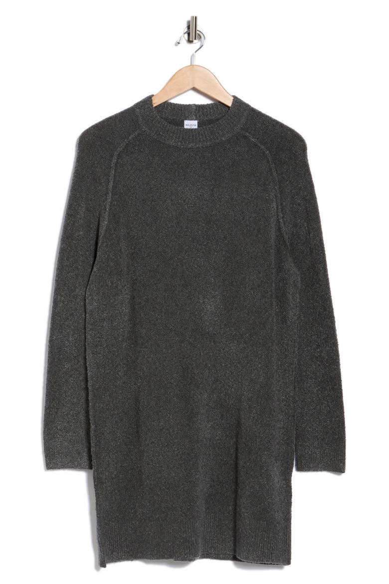 Raglan Sleeve Sweater Dress, Alternate, color, GREY MEDIUM CHARCOAL HEATHER