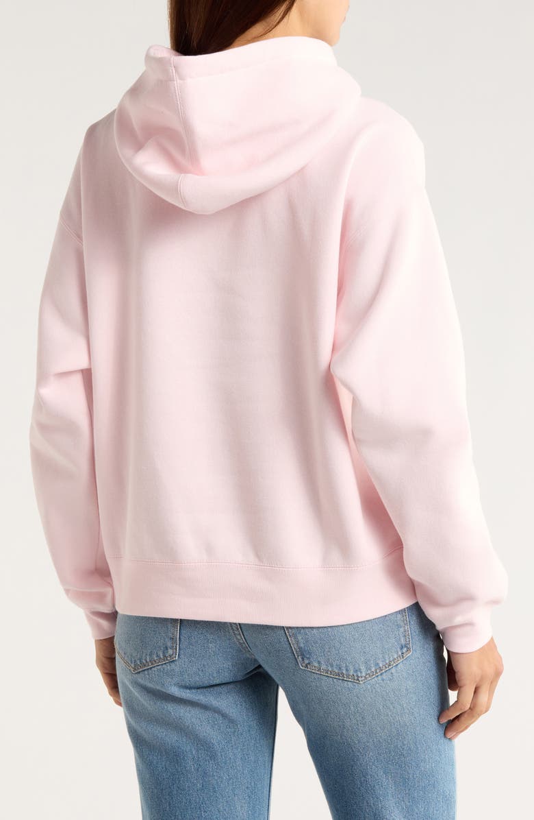 Obey Ribbon Pullover Hoodie, Alternate, color, Pink Sorbet