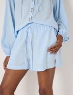 Hush Ernie Gathered Linen Beach Short