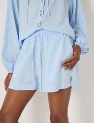 Hush Ernie Gathered Linen Beach Short