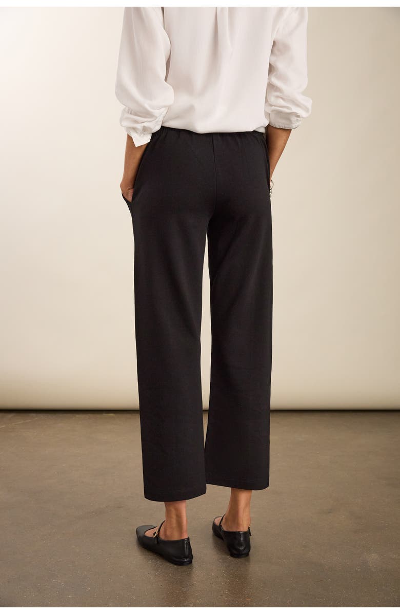 Baukjen Ebru Ponte Straight Leg Crop Trousers, Alternate, color, Caviar Black