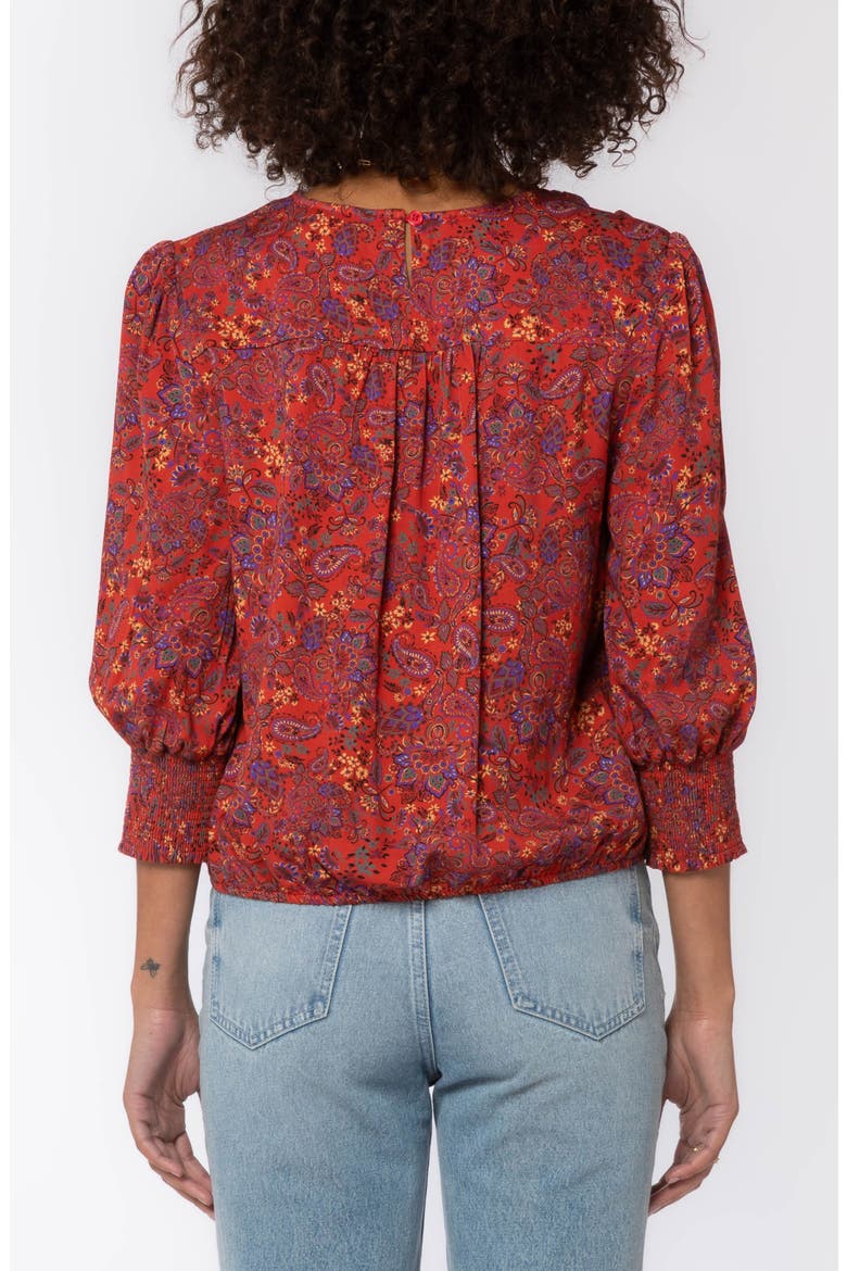 Clemence Paisley Pullover Top, Alternate, color, RUST PAIS