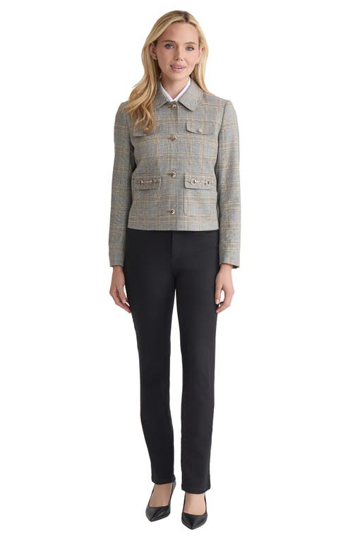 Jones New York Patch Pocket Jacket In Gray