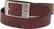 EAGLES WINGS Minnesota Twins Brandish Leather Belt - Brown